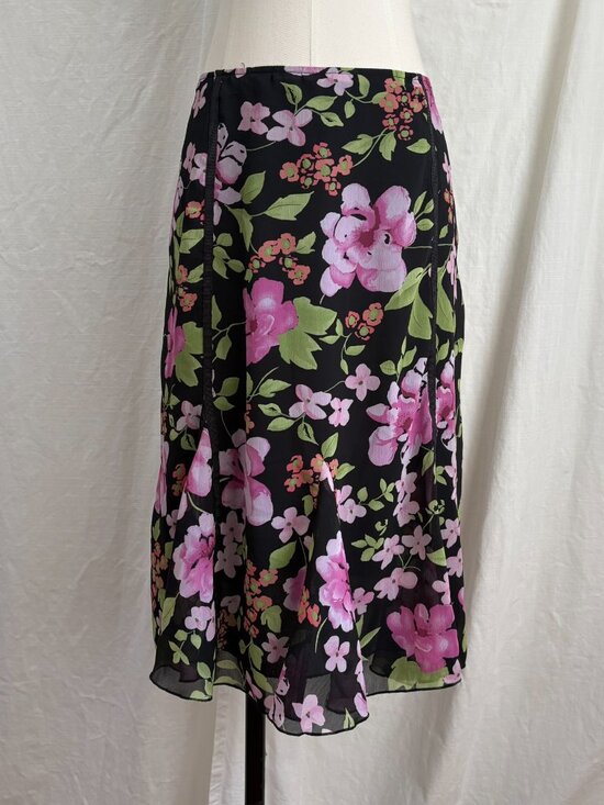 Y2K Floral Skirt Size 16 - Picture 2 of 8